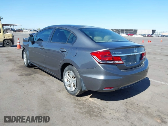 2013 Honda Civic LX with VIN 2HGFB2F59DH300657, listed as a IAAI auction lot 42111248 with Not Provided miles and . Bid and sale history available at DreamBid. Image 3.