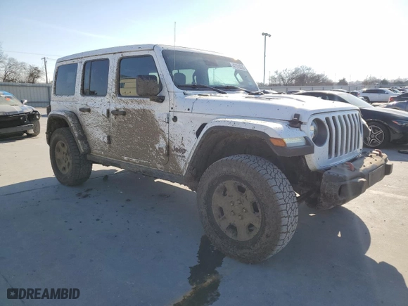 2019 Jeep Wrangler Unlimited Rubicon with VIN 1C4HJXFG3KW530704, listed as a Copart auction lot 42100935 with 71,849 mi miles and Clean Title. Bid and sale history available at carsss.com. Image 4.