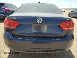 2012 Volkswagen Passat SE with VIN 1VWBP7A3XCC065461, listed as a Copart auction lot 61854385 with 214,225 mi miles and Salvage title. Bid and sale history available at DreamBid. Image 6.