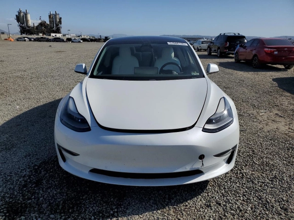 2021 Tesla Model 3 Standard Range Plus with VIN 5YJ3E1EA0MF072457, listed as a Copart auction lot 51666135 with 32,534 mi miles and Salvage Title. Bid and sale history available at carsss.com. Image 5.