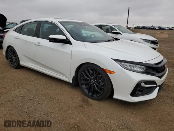 2020 Honda Civic Si with VIN 2HGFC1E53LH201033, listed as a Copart auction lot 77314194 with 79,000 mi miles and Clean Title. Bid and sale history available at DreamBid. Image 4.