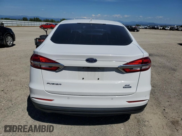 2020 Ford Fusion SE with VIN 3FA6P0LU0LR154013, listed as a Copart auction lot 54933055 with 122,197 mi miles and Salvage title. Bid and sale history available at DreamBid. Image 6.