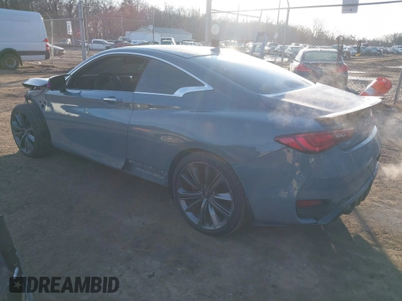 2022 Infiniti Q60 Red Sport 400 with VIN JN1FV7LL0NM680575, listed as a IAAI auction lot 41436276 with 26,862 mi miles and . Bid and sale history available at DreamBid. Image 3.