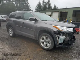 2016 Toyota Highlander Hybrid Limited with VIN 5TDDCRFHXGS020659, listed as a Copart auction lot 43476695 with 92,967 mi miles and Salvage Title. Bid and sale history available at carsss.com. Image 4.
