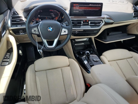 2022 BMW X3 sDrive30i with VIN 5UX43DP04N9M61791, listed as a Copart auction lot 46064925 with 20,331 mi miles and Clean Title. Bid and sale history available at DreamBid. Image 8.