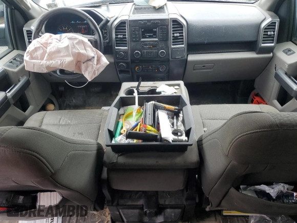 2017 Ford F-150 XL with VIN 1FTFX1EF0HFA55923, listed as a Copart auction lot 59979025 with 128,620 mi miles and Salvage title. Bid and sale history available at DreamBid. Image 8.