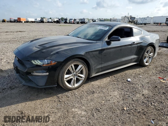 2021 Ford Mustang EcoBoost with VIN 1FA6P8THXM5102166, listed as a Copart auction lot 51295965 with 52,342 mi miles and Salvage Title. Bid and sale history available at carsss.com. Image 1.