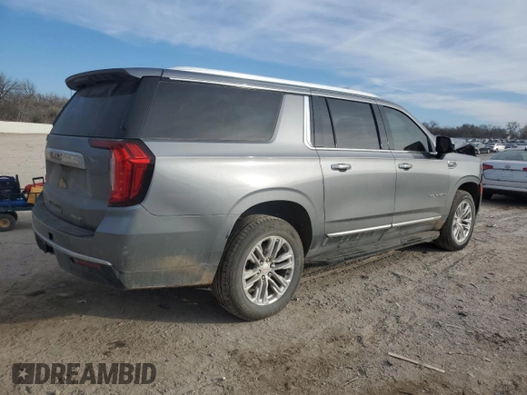 2021 GMC Yukon XL SLT with VIN 1GKS1GKD6MR408992, listed as a Copart auction lot 85475094 with 74,279 mi miles and Salvage Title. Bid and sale history available at carsss.com. Image 3.