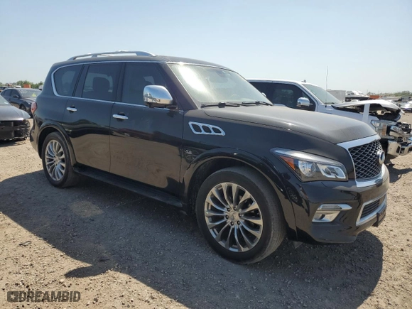 2015 Infiniti QX80 with VIN JN8AZ2NF5F9570300, listed as a Copart auction lot 52097215 with 158,633 mi miles and Clean Title. Bid and sale history available at carsss.com. Image 4.