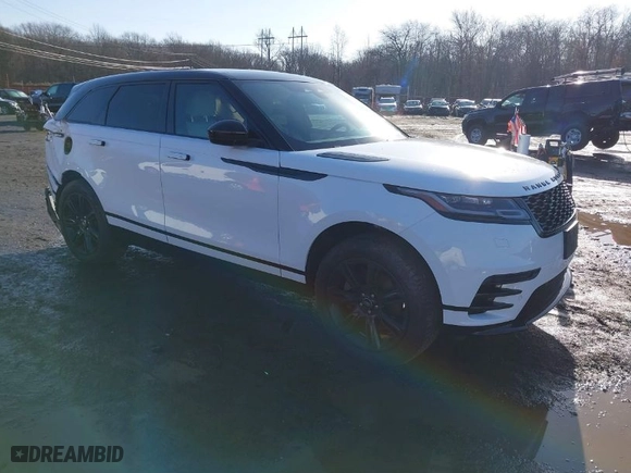2022 Land Rover Range Rover Velar R-Dynamic S with VIN SALYT2EX7NA341627, listed as a IAAI auction lot 41111238 with 18,982 mi miles. Bid and sale history available at carsss.com. Image 1.