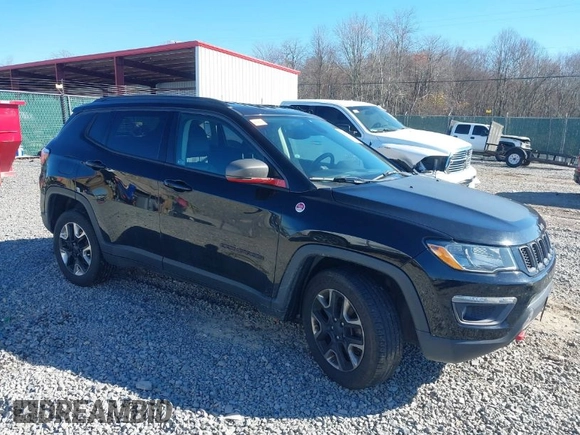 2018 Jeep Compass Trailhawk with VIN 3C4NJDDB8JT309192, listed as a IAAI auction lot 40840838 with 80,887 mi miles and . Bid and sale history available at carsss.com. Image 1.