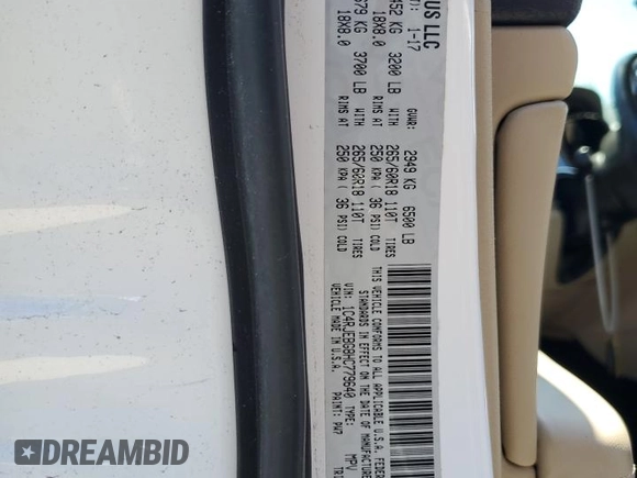 2017 Jeep Grand Cherokee Limited with VIN 1C4RJEBG8HC779640, listed as a Copart auction lot 52958525 with 0 mi miles and Clean Title. Bid and sale history available at carsss.com. Image 13.