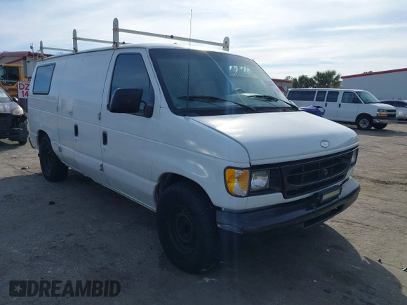 2001 Ford Econoline Cargo with VIN 1FTRE14291HA84414, listed as a IAAI auction lot 41463623 with 192,835 mi miles. Bid and sale history available at carsss.com. Image 1.
