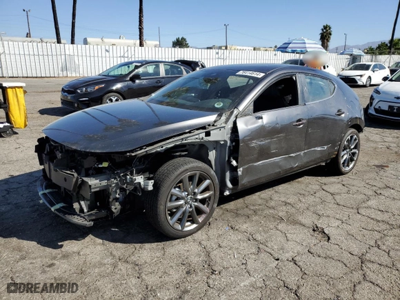 2022 Mazda Mazda3 Hatchback Preferred with VIN JM1BPALL6N1504344, listed as a Copart auction lot 76414614 with 28,254 mi miles and Salvage Title. Bid and sale history available at carsss.com. Image 1.
