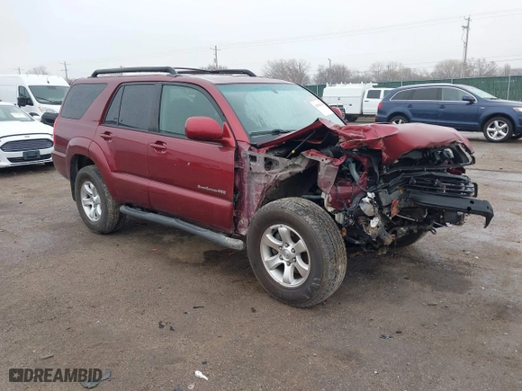 2006 Toyota 4Runner SR5 with VIN JTEBU14R368059254, listed as a IAAI auction lot 41506206 with 95,451 mi miles. Bid and sale history available at carsss.com. Image 1.