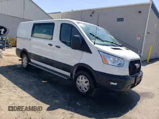 2021 Ford Transit Cargo with VIN 1FTBR1Y86MKA70224, listed as a Copart auction lot 54850495 with 42,101 mi miles and Salvage title. Bid and sale history available at DreamBid. Image 4.