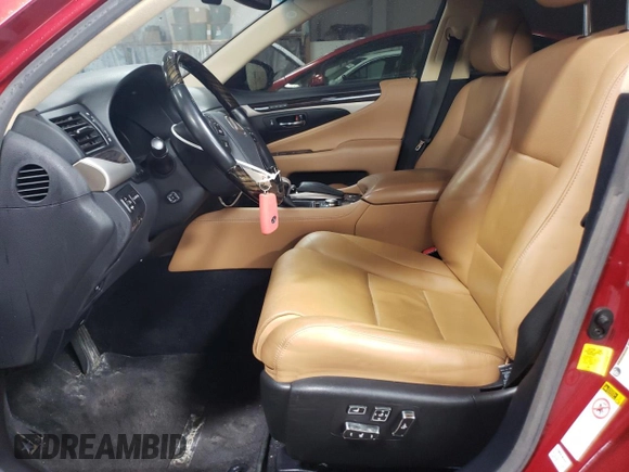 2015 Lexus LS 460 L with VIN JTHGL5EF2F5055740, listed as a Copart auction lot 46279815 with 84,629 mi miles and Salvage title. Bid and sale history available at DreamBid. Image 7.