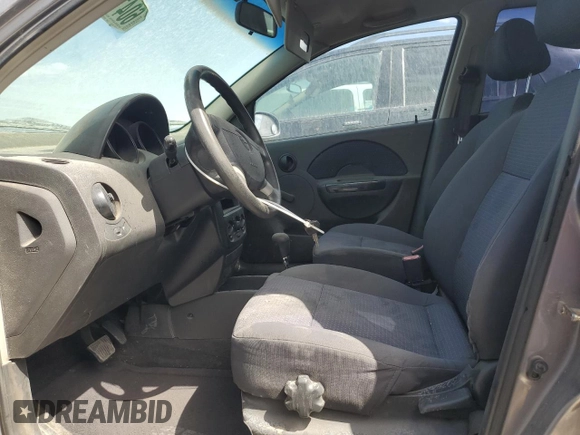 2006 Chevrolet Aveo LS with VIN KL1TD56666B540466, listed as a Copart auction lot 60418355 with 252,838 mi miles and Salvage title. Bid and sale history available at DreamBid. Image 7.