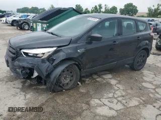 2017 Ford Escape S with VIN 1FMCU0F75HUB71106, listed as a Copart auction lot 60162455 with 61,645 mi miles and Salvage title. Bid and sale history available at DreamBid. Image 1.
