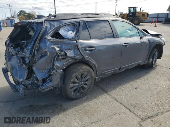 2025 Subaru Outback Onyx z VIN 4S4BTALC9S3127158, wystawiony jako Copart lot #53955145 z przebiegiem Nie podano mil oraz Szkoda całkowita • Salvage title. Historia ofert i sprzedaży dostępna na DreamBid. Obrazek 3.