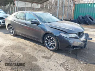 2016 Acura TLX V6 Advance with VIN 19UUB3F7XGA003785, listed as a IAAI auction lot 41704559 with 123,251 mi miles. Bid and sale history available at carsss.com. Image 1.