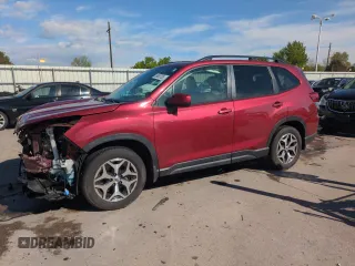 2019 Subaru Forester Premium with VIN JF2SKAGC3KH590936, listed as a Copart auction lot 56383735 with 61,392 mi miles and Salvage title. Bid and sale history available at DreamBid. Image 1.