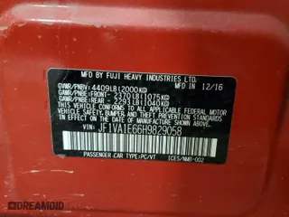 2017 Subaru WRX Premium with VIN JF1VA1E66H9829058, listed as a Copart auction lot 48811715 with 126,298 mi miles and Salvage Title. Bid and sale history available at carsss.com. Image 13.