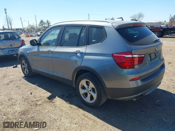 2011 BMW X3 28i with VIN 5UXWX5C50BL707917, listed as a IAAI auction lot 41740355 with 153,240 mi miles. Bid and sale history available at carsss.com. Image 3.