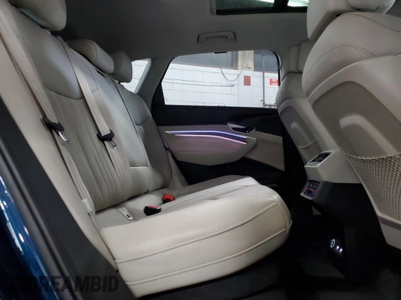 2019 Audi e-tron Prestige with VIN WA1VABGE2KB010143, listed as a Copart auction lot 52039045 with 62,991 mi miles and Salvage Title. Bid and sale history available at DreamBid. Image 10.