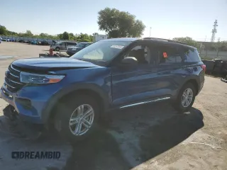2021 Ford Explorer XLT with VIN 1FMSK7DH7MGA57087, listed as a Copart auction lot 52287815 with 51,541 mi miles and Non Repairable. Bid and sale history available at carsss.com. Image 1.