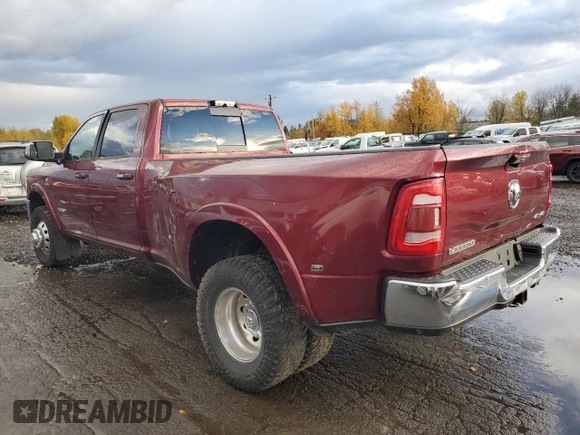 2019 Ram 3500 Laramie with VIN 3C63RRJLXKG533124, listed as a Copart auction lot 45530145 with 145,919 mi miles and Salvage Title. Bid and sale history available at carsss.com. Image 2.