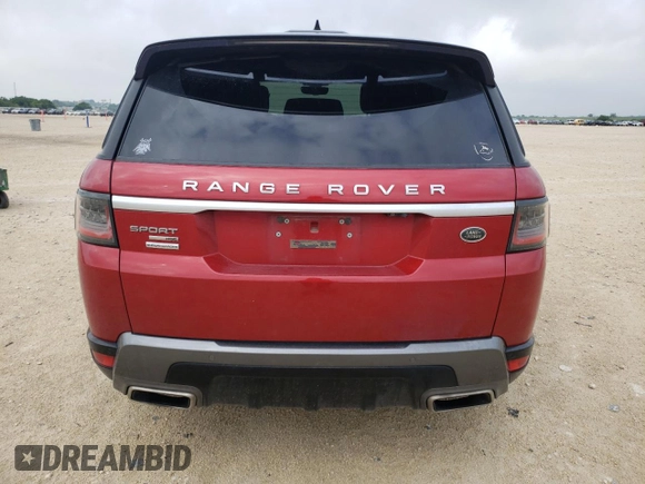 2018 Land Rover Range Rover Sport HSE with VIN SALWR2RV9JA199161, listed as a Copart auction lot 55486875 with 82,391 mi miles and Clean Title. Bid and sale history available at carsss.com. Image 6.
