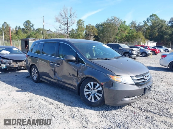 2016 Honda Odyssey EX-L with VIN 5FNRL5H65GB022236, listed as a IAAI auction lot 40761542 with 236,979 mi miles. Bid and sale history available at carsss.com. Image 1.