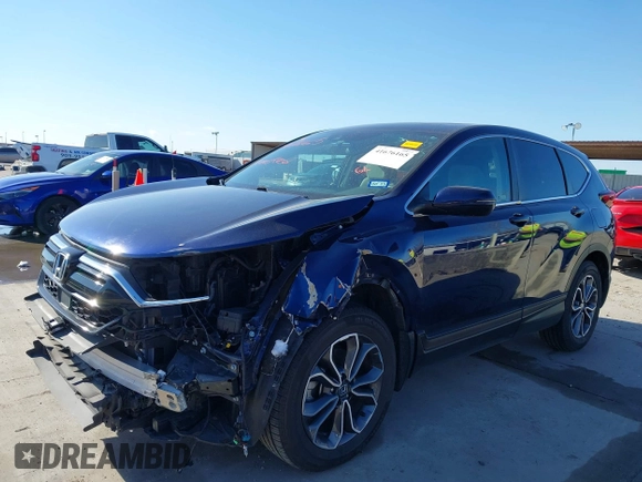 2020 Honda CR-V EX with VIN 2HKRW2H56LH647348, listed as a IAAI auction lot 41676165 with 34,212 mi miles. Bid and sale history available at carsss.com. Image 6.