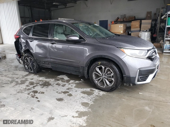 2021 Honda CR-V EX-L with VIN 5J6RW1H85MA002424, listed as a Copart auction lot 48469465 with 48,247 mi miles and Salvage Title. Bid and sale history available at carsss.com. Image 4.