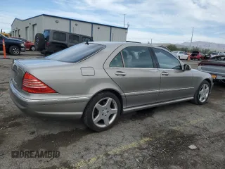 2003 Mercedes-Benz S 430 z VIN WDBNG70J83A335555, wystawiony jako Copart lot #58797335 z przebiegiem 269 559 mil mil oraz Szkoda całkowita • Salvage title. Historia ofert i sprzedaży dostępna na DreamBid. Obrazek 3.