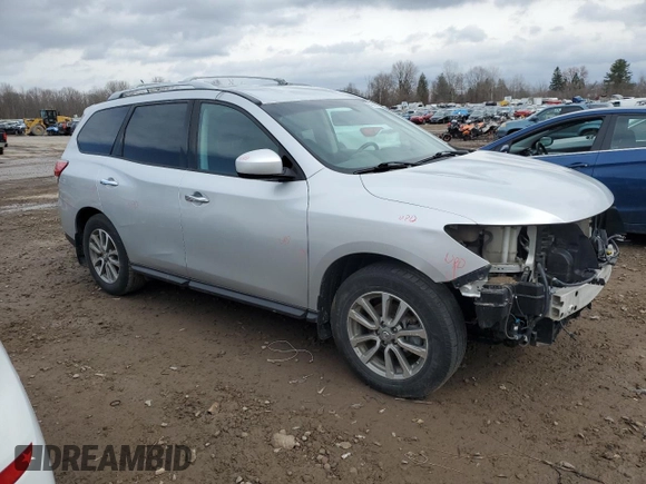 2014 Nissan Pathfinder S z VIN 5N1AR2MM5EC686489, wystawiony jako Copart lot #48663215 z przebiegiem 129 008 mil mil oraz Szkoda całkowita • Salvage title. Historia ofert i sprzedaży dostępna na DreamBid. Obrazek 4.