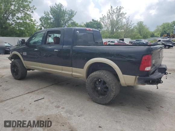 2011 Ram 2500 Laramie Longhorn с VIN 3D7UT2HLXBG567985, выставлен на аукционе Copart как лот 56720835 с пробегом Не указан миль и Списание • Salvage title. История ставок и продаж доступна на DreamBid. Изображение 2.