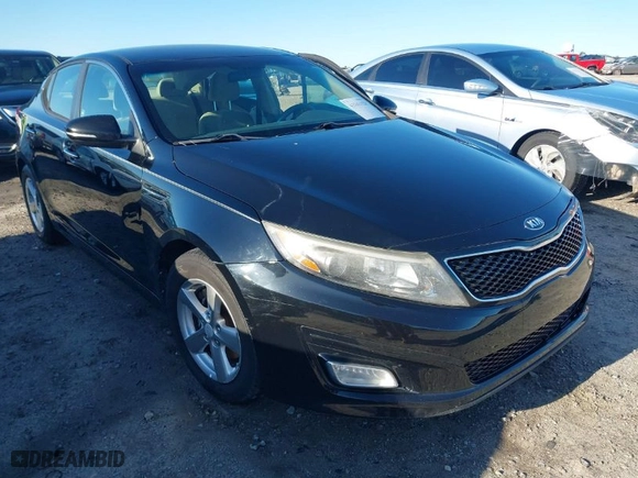 2015 Kia Optima LX with VIN 5XXGM4A72FG458300, listed as a IAAI auction lot 41841428 with 196,773 mi miles. Bid and sale history available at carsss.com. Image 1.