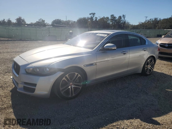 2017 Jaguar XE 35t Premium with VIN SAJAD4BV6HA965932, listed as a Copart auction lot 83215154 with 55,291 mi miles and Salvage Title. Bid and sale history available at DreamBid. Image 1.