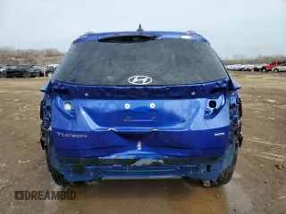 2022 Hyundai Tucson SEL with VIN 5NMJBCAE0NH020458, listed as a Copart auction lot 49184195 with 46,172 mi miles and Salvage Title. Bid and sale history available at DreamBid. Image 6.