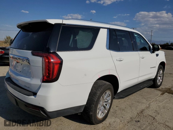 2022 GMC Yukon SLE with VIN 1GKS1AKDXNR198573, listed as a Copart auction lot 70461594 with 45,725 mi miles and Salvage Title. Bid and sale history available at carsss.com. Image 3.