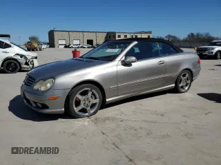 2005 Mercedes-Benz CLK-Class 5.0L with VIN WDBTK75J75F147923, listed as a Copart auction lot 47422285 with 181,045 mi miles and Clean Title. Bid and sale history available at carsss.com. Image 1.
