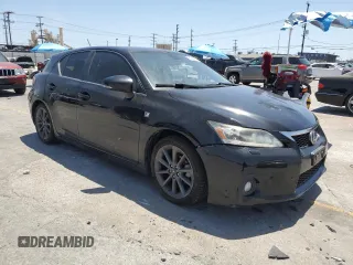 2012 Lexus CT 200h with VIN JTHKD5BH4C2076924, listed as a Copart auction lot 61506265 with 122,347 mi miles and Salvage title. Bid and sale history available at DreamBid. Image 4.