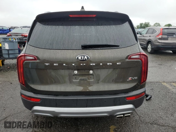 2020 Kia Telluride S with VIN 5XYP64HC4LG094983, listed as a Copart auction lot 59867725 with 15,190 mi miles and Salvage title. Bid and sale history available at DreamBid. Image 6.