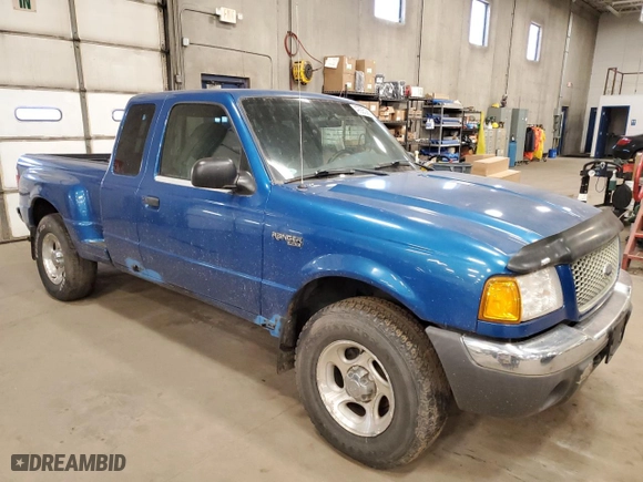 2001 Ford Ranger XL Fleet with VIN 1FTZR15E11TA56827, listed as a Copart auction lot 49925285 with 146,737 mi miles and Clean Title. Bid and sale history available at carsss.com. Image 4.