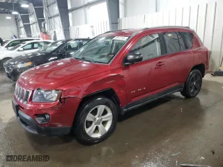 2015 Jeep Compass Sport with VIN 1C4NJDBB5FD411730, listed as a Copart auction lot 88412745 with 187,840 mi miles and Salvage Title. Bid and sale history available at carsss.com. Image 1.