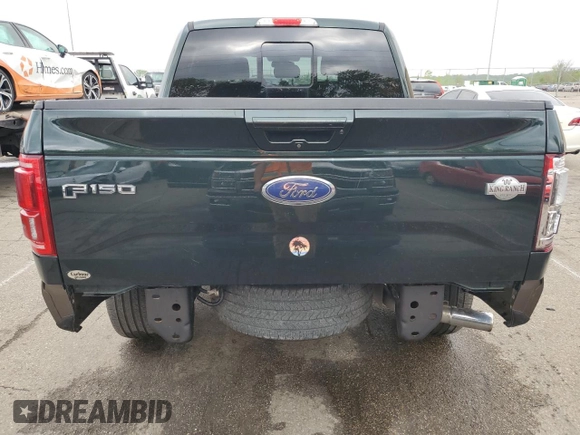 2015 Ford F-150 XLT with VIN 1FTEW1EGXFFC82332, listed as a Copart auction lot 55688605 with 127,679 mi miles and Salvage Title. Bid and sale history available at carsss.com. Image 6.
