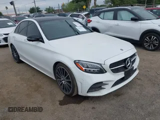 2021 Mercedes-Benz C 300 with VIN W1KWF8DB1MR615957, listed as a IAAI auction lot 42481816 with Not provided miles and . Bid and sale history available at DreamBid. Image 1.
