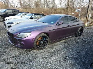2016 BMW 6 Series 650i xDrive with VIN WBA6D6C59GG387896, listed as a Copart auction lot 50158365 with 0 mi miles and Salvage Title. Bid and sale history available at carsss.com. Image 1.